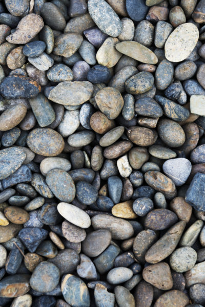Close up of pebble rocks